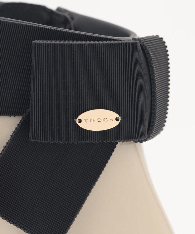 TOCCA BACK RIBBON RAIN BOOTS レインブーツ ベージュ系