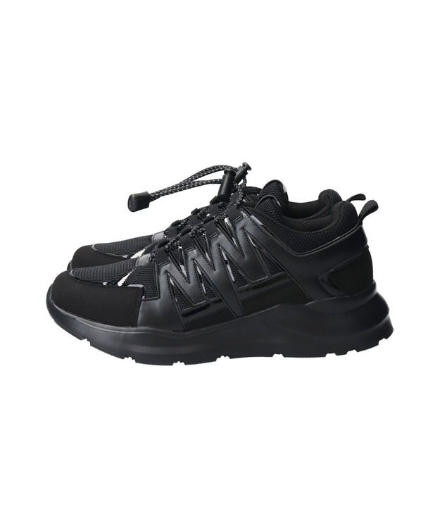 Bridget Birkin 【PARADIS COULEUR】異素材コンビワントーンスニーカー ブラックコンビ