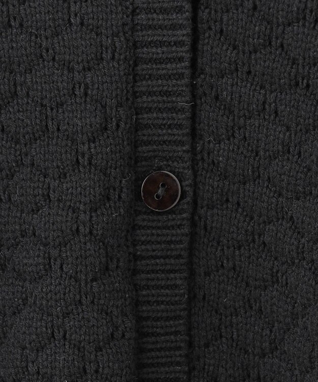 Feroux 【洗える】ポコポコ カーディガン ブラック系