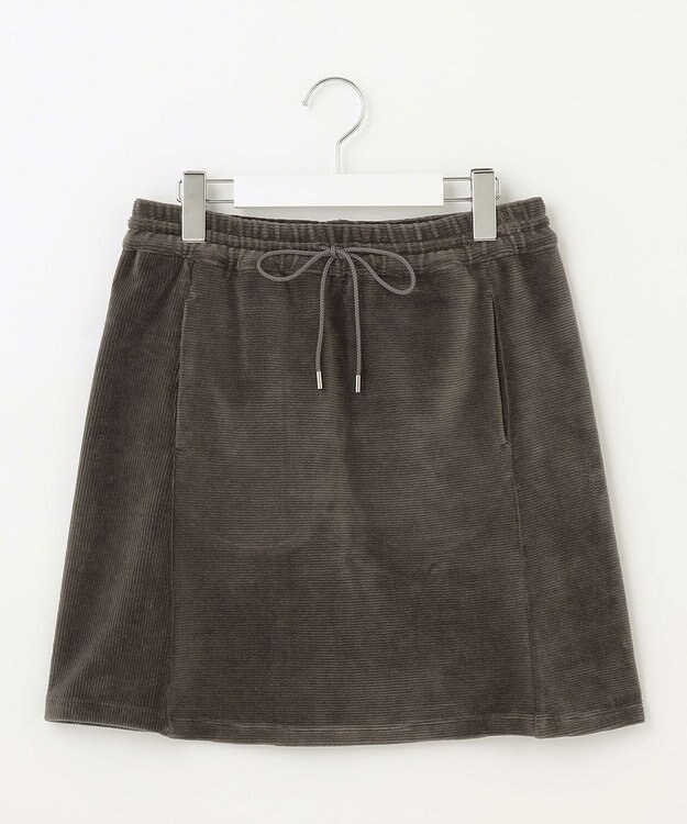23区GOLF セットアップ対応【23Fondation/WOMEN】コーデュロイ スカート グレー系
