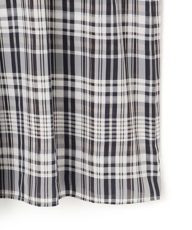 UNFILO シアー2WAYブラウス マドラスチェック