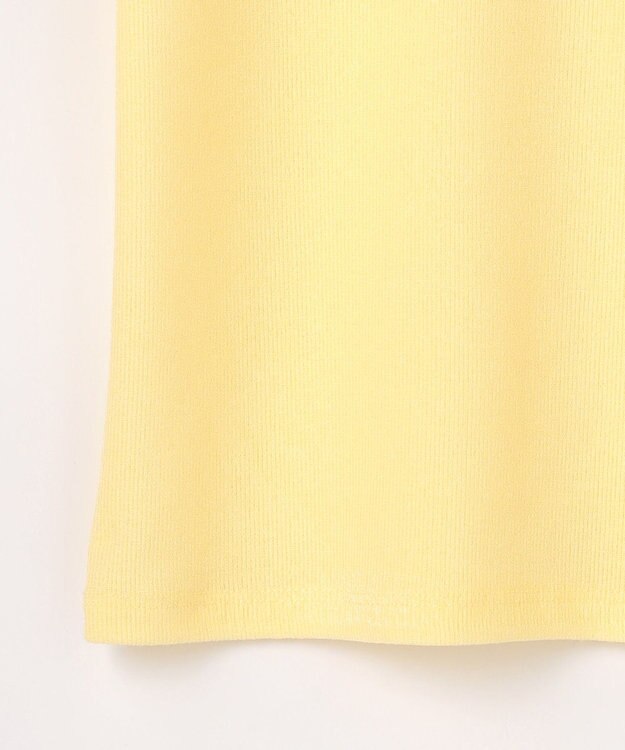 ANY クリアラメフライスヘンリーネックプルオーバー イエロー