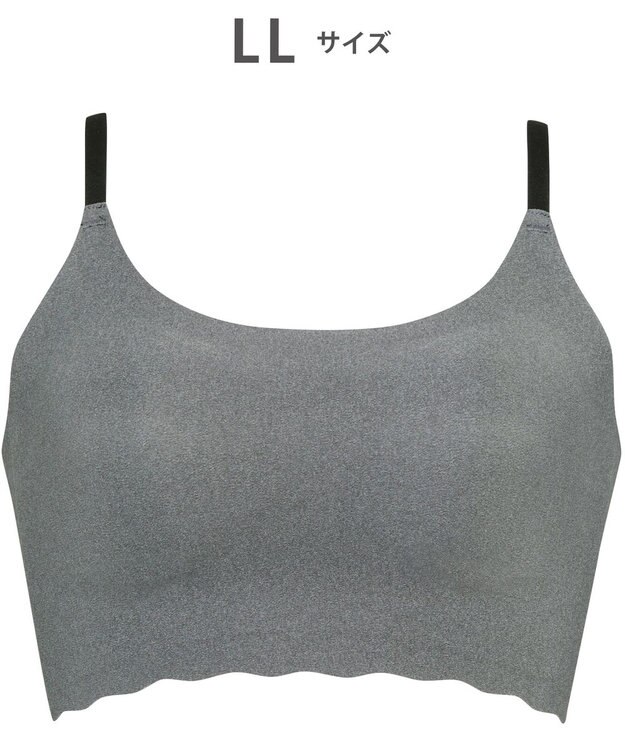WACOAL 【GOCOCi ゴコチ】 ノンワイヤー ハーフトップ 伸びのよい素材を使用 ムレにくく快適 フラット仕上げ ホックなし ブラトップ レディース CGG220 /ワコール グレー