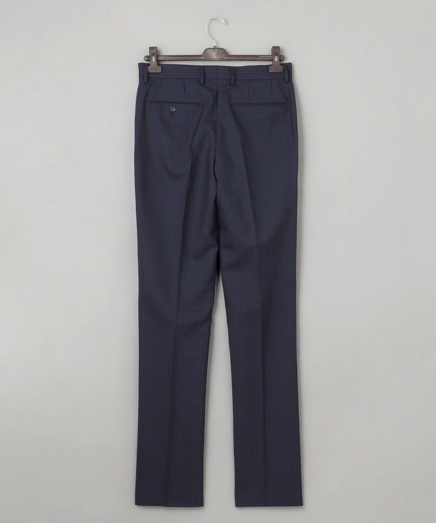 GOTAIRIKU 【御幸毛織】Superio160 ウールモヘヤシルクカシミヤ　スーツ（ネイビーストライプ） ネイビー系1