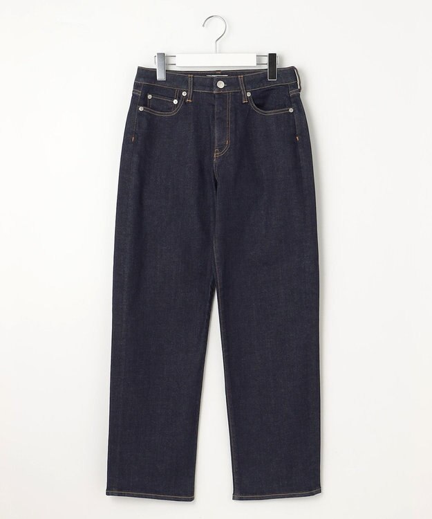 J.PRESS LADIES S 【洗える】BASIC STRETCH DENIM ボーイフィット パンツ ネイビー系