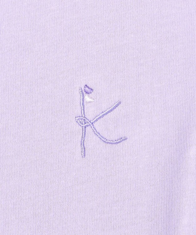 組曲 KIDS 【150-160㎝】 フルールフリルTシャツ ラベンダー