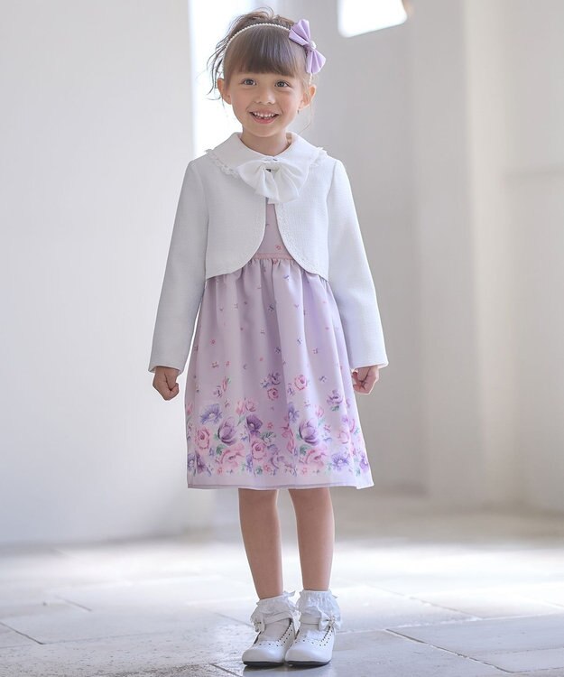 ANY KIDS リボン付き インナー ブラウス ホワイト