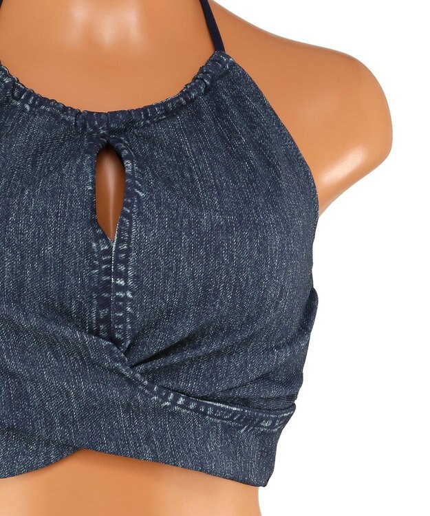 San-ai Resort（三愛水着楽園） ハイネックノンワイヤービキニ　9M　【San-ai Resort（サンアイリゾート）】 ネイビー