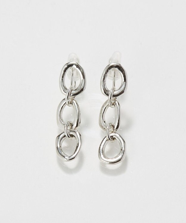 Phoebe 〈痛くないシリーズ/金属アレルギー対応〉ボールドチェーンライトフィットイヤリング　シルバー/ニッケルフリー