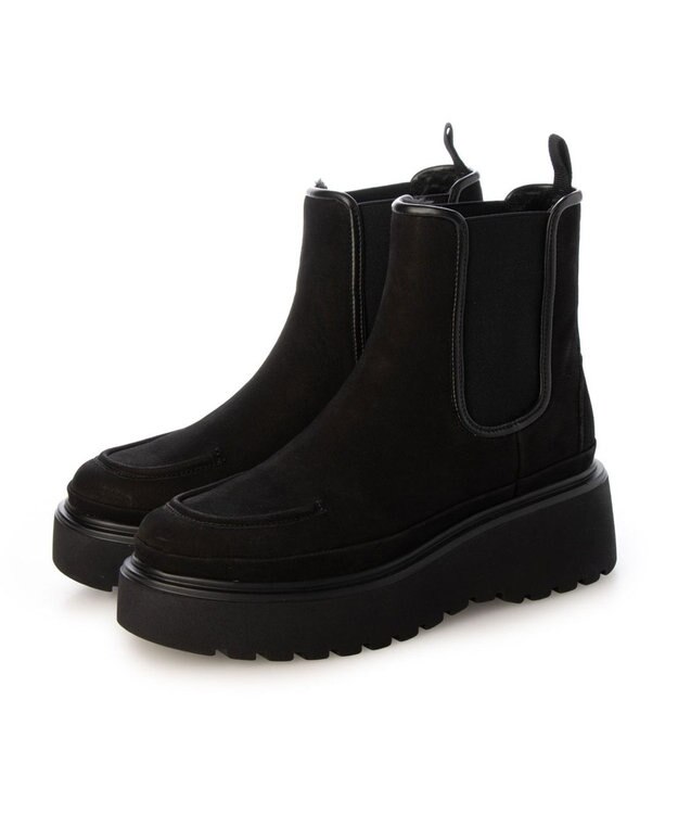 MODE ET JACOMO <MODE ET JACOMO>厚底サイドゴアブーツ ブラックヌバック