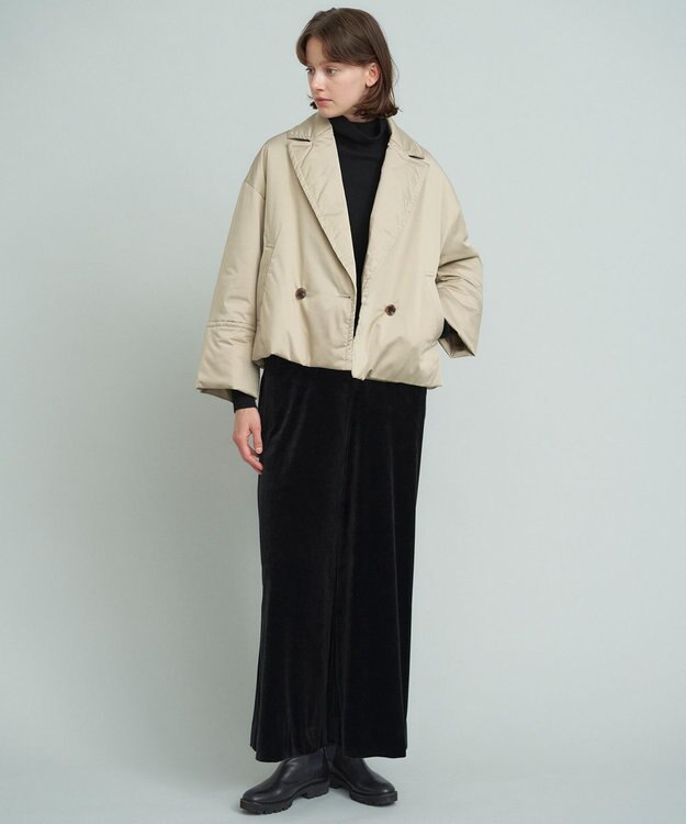 23区 【SACRA】トリアセテートベロア サロペット ブラック系