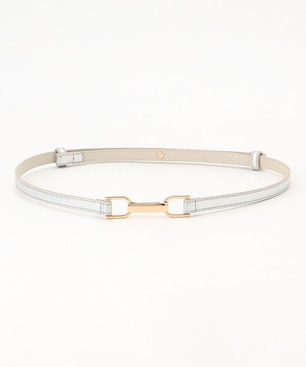 ANY メタルモチーフアジャスタブルベルト シルバー