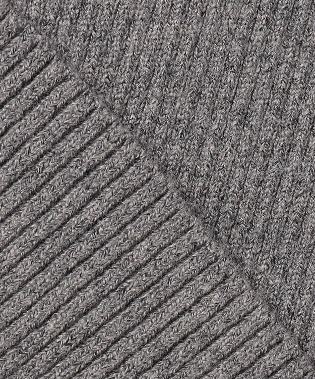 ANY SIS 【洗える】リブインナー ニット ライトグレー