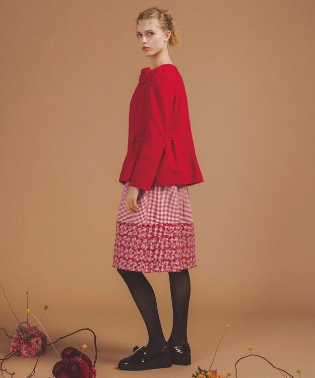 TOCCA 【消臭】IN ROMANCE SHORT ショートコート オールドローズ系