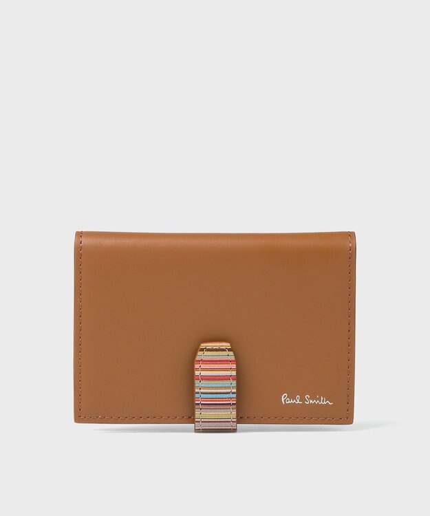 Paul Smith シグネチャーストライプタブ  パスケース ブラウン