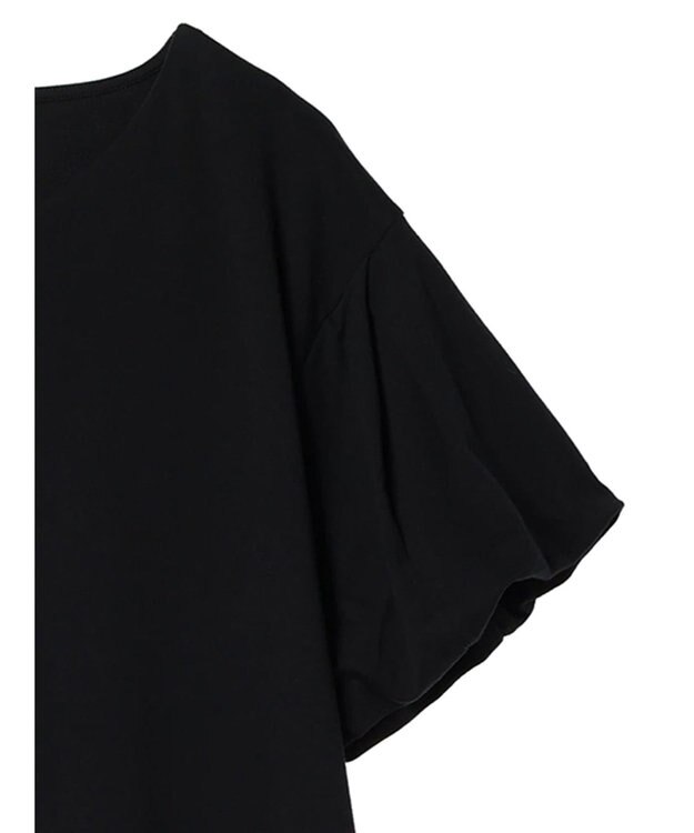 AMERICAN HOLIC 袖コンシャスＶネックカットワンピース Black