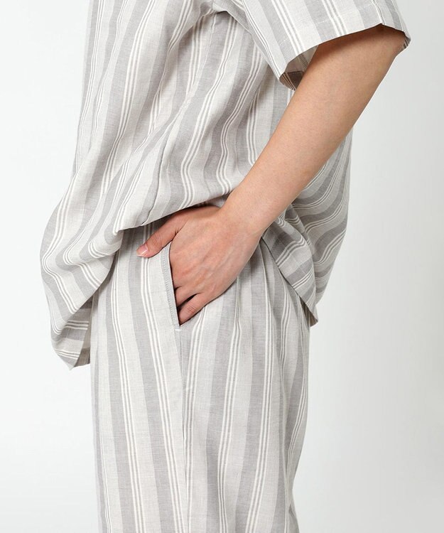 ワコール／睡眠科学 パジャマ 5分袖 半袖 8分丈 綿100%(本体) レディース YDT146 睡眠科学／ワコール グレー