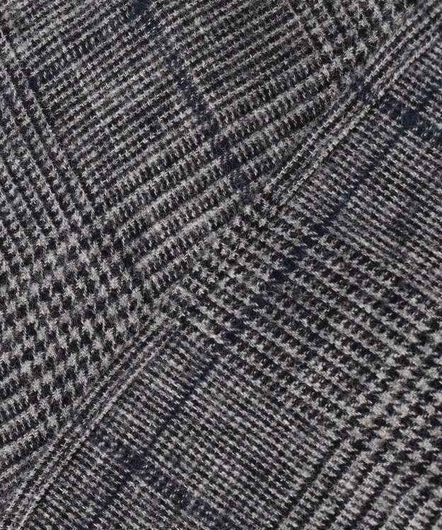 JOSEPH ABBOUD 【キングサイズ・柔らかな肌触り】 オーガニックラフィ グレンチェックシ ャツ ブラック系4