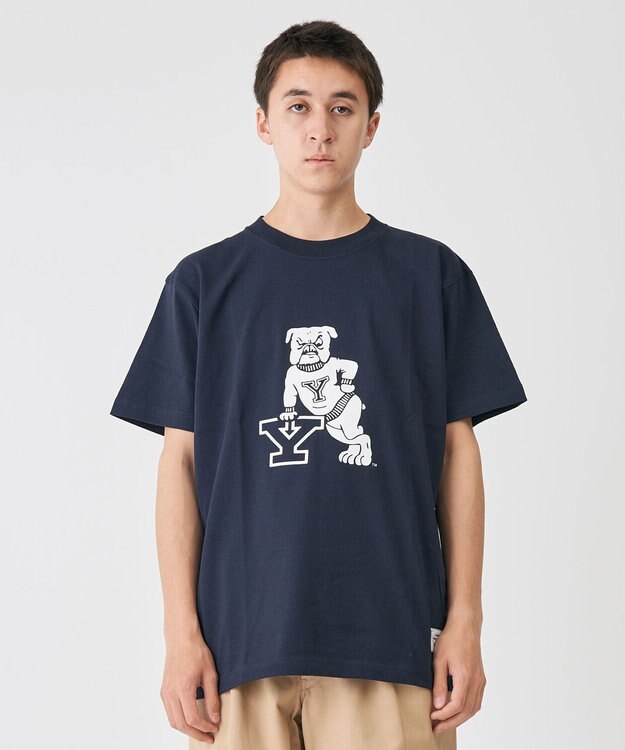 J.PRESS YORK STREET 【UNISEX】YALE × J.PRESS YORK STREET コラボTシャツ ネイビー系