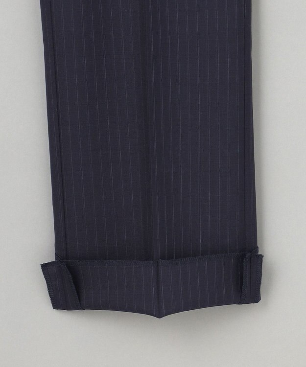GOTAIRIKU 【御幸毛織】Superio160 ウールモヘヤシルクカシミヤ　スーツ（ネイビーストライプ） ネイビー系1