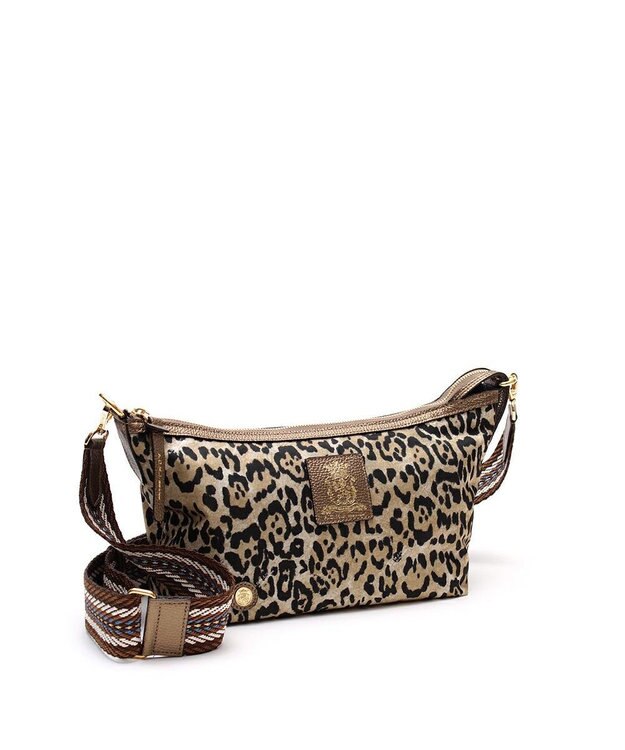 A.D.M.J. 【撥水】デービス＆牛革/マーキスクロスボディ レオパード