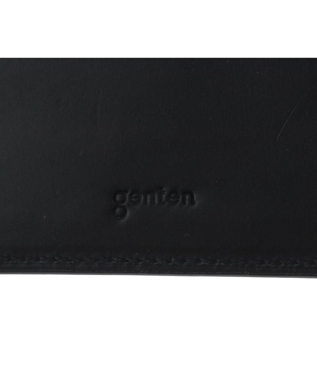 genten スクエアウォレット キップレザー二つ折り財布 ノウチャ