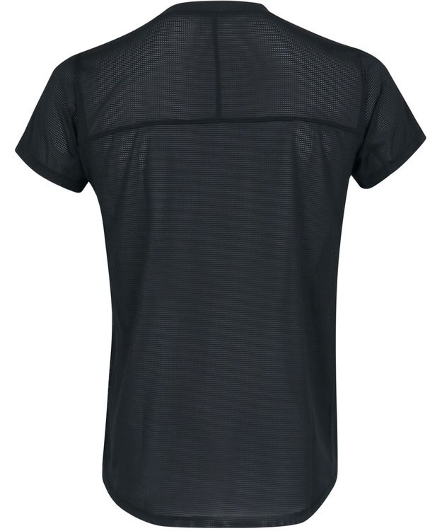 CW-X 【UNISEX】 CW-X ランニングシャツ メッシュ素材 涼しい着ごこち 大穴メッシュ仕様(脇下) スポーツウェア 半袖 3分袖 ユニセックス DLR165 /ワコール ブラック