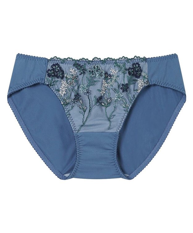une nana cool ボタニカル柄のレースが華やか Botanic Garden ショーツ インディゴブルー