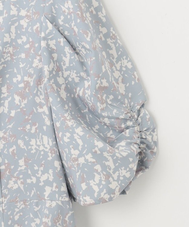 ANY SIS 【洗える】ファジープリント ワンピース ミント系