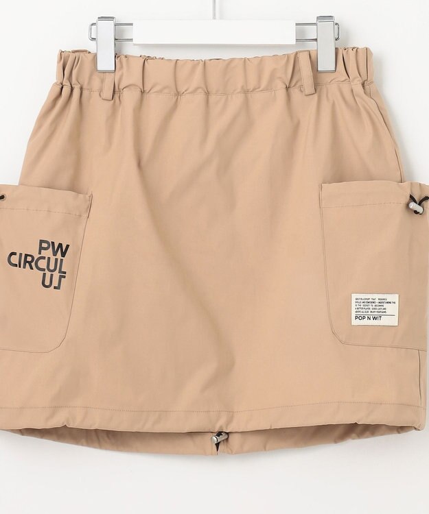 PW CIRCULUS 【WOMEN】ギャザリング スカート ゴルフウェア レディース ベージュ系