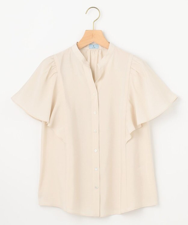 組曲 S 【WEB限定】ヴィンテージジョーゼットスキッパー ブラウス ベージュ系