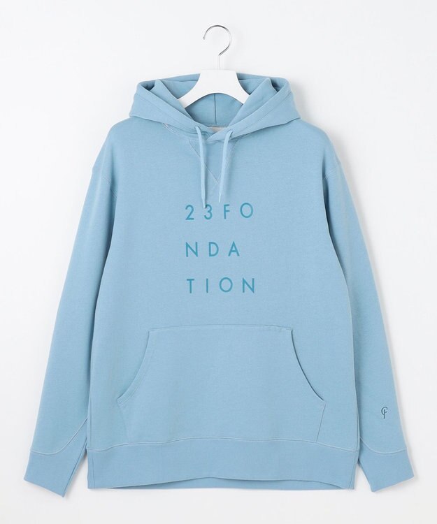 23区GOLF 【23Fondation/MEN】アスレジャー裏毛 フーディ スカイブルー系