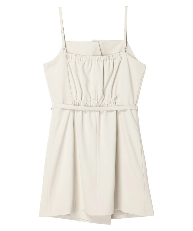 earth music&ecology トレンチ風キャミミニワンピース Ivory