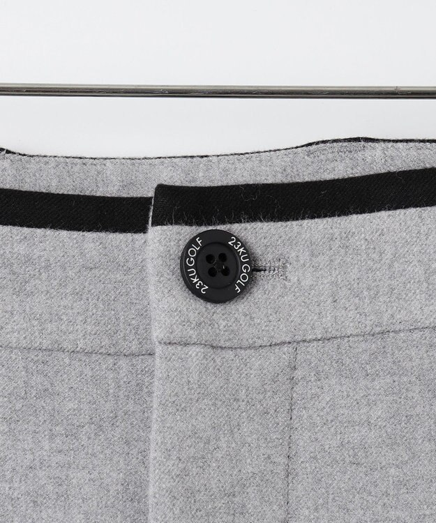 23区GOLF きれい見えの秋冬定番素材【MEN】【ストレッチ】ＴＲストレッチ ベーシックパンツ ライトグレー系