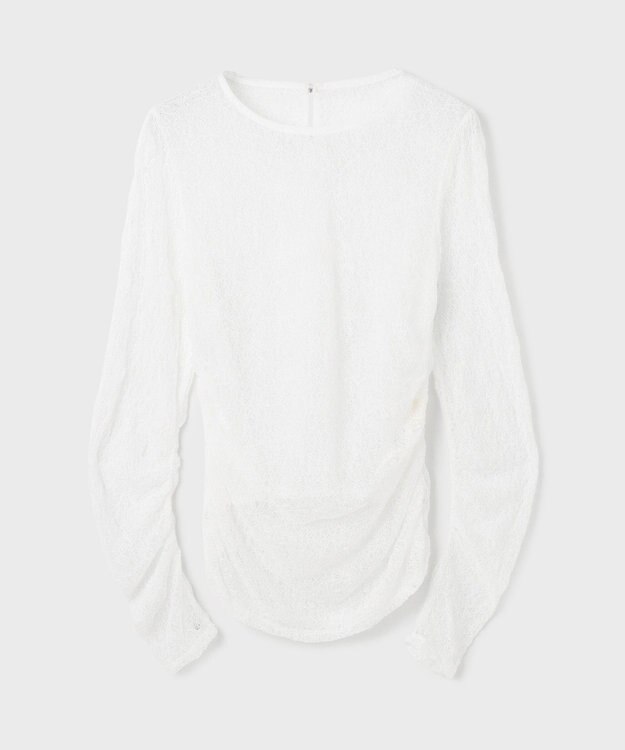 GRACE CONTINENTAL シアーレースカットトップ ホワイト