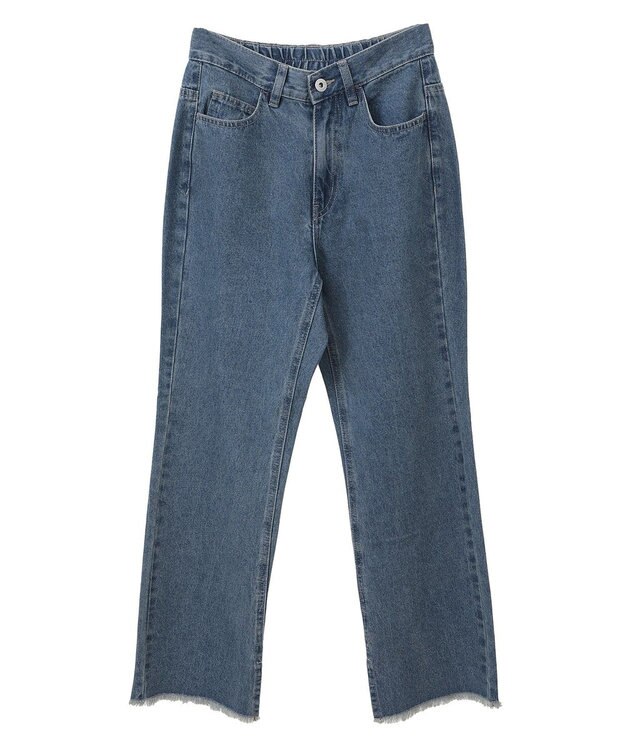earth music&ecology カットオフフレアデニムパンツ Medium Indigo