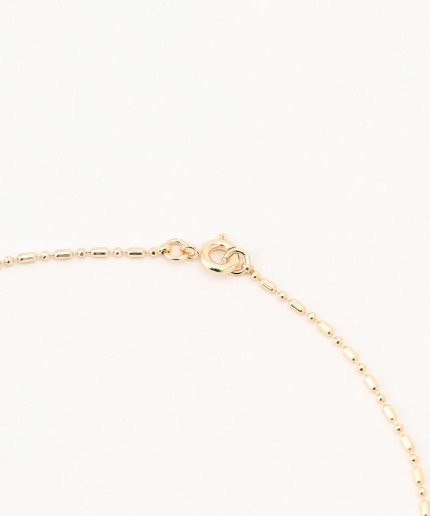 組曲 パールライクエンドノットレイヤード ネックレス ゴールド系