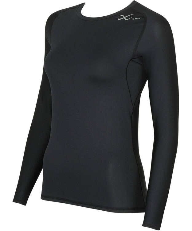 CW-X 【WOMEN】　機能性トップス　SECOND　BODY　2.0　吸汗速乾　UVカット率90%以上　抗菌防臭　丸首・長袖　/ワコール　CHY029 ブラック
