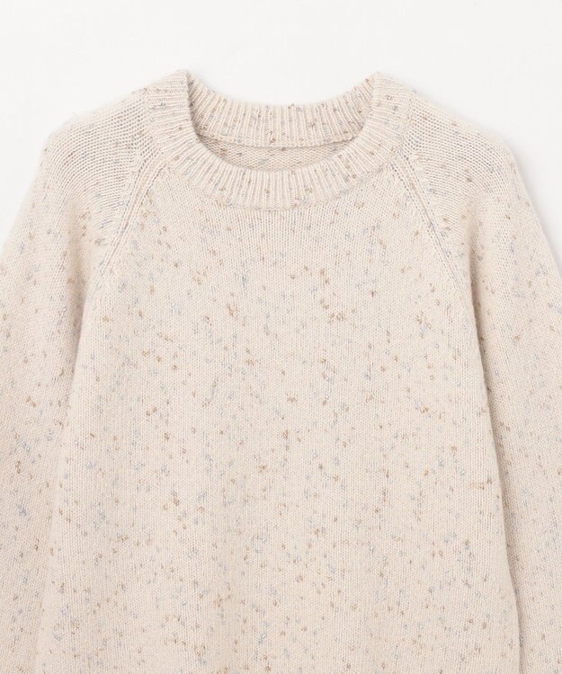 GRACE CONTINENTAL カシミヤ混ラメニットトップ キナリ