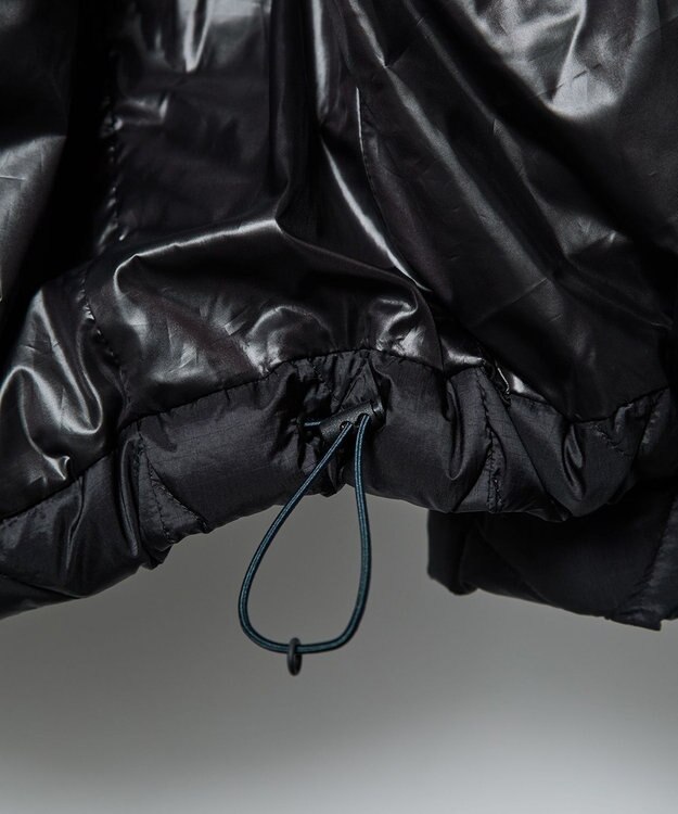 JOSEPH ABBOUD MOUNTAIN 【軽量/撥水】 フーデットキルティング ダウンブルゾン ネイビー系