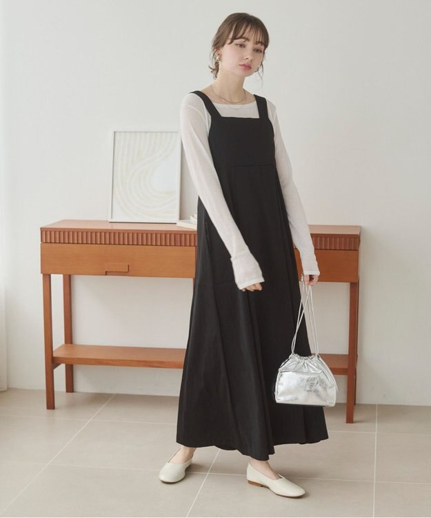 WEGO 【ANGIE VINTAGE】バックベルトジャンパースカート