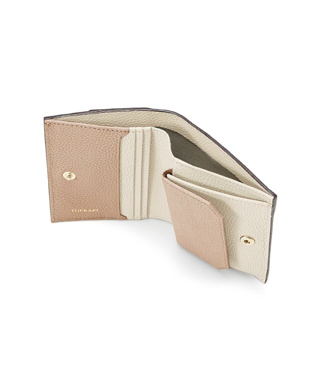 TOPKAPI 【TOPKAPI】バイカラー レザー ２つ折財布 LEAN リーン オフ