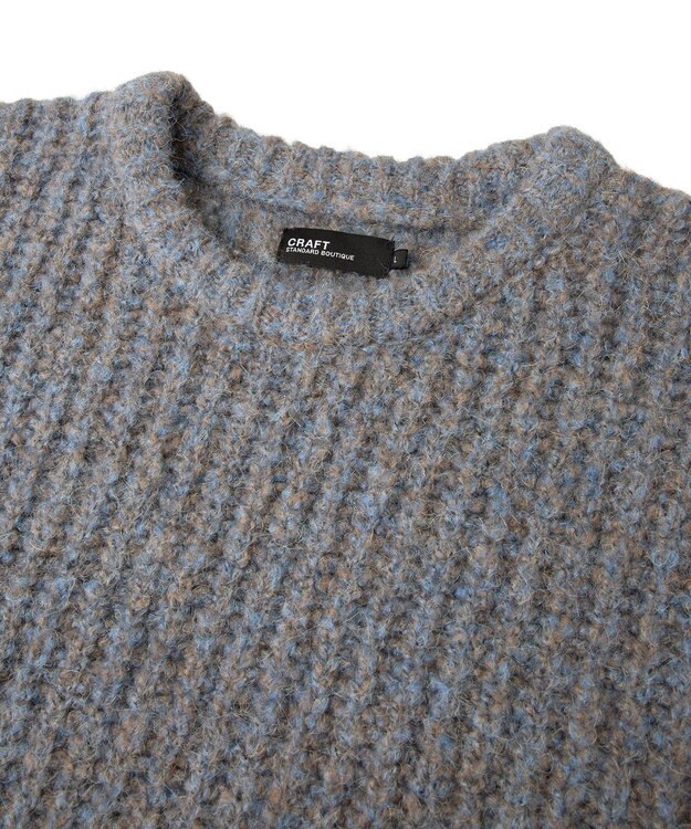 CRAFT STANDARD BOUTIQUE チャンキーニットプルオーバー Blue