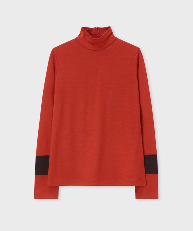 Paul Smith コントラストカラー ハイネック カットソー レッド