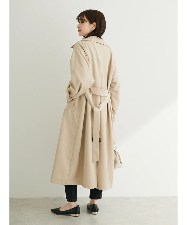 Green Parks ・ＥＬＥＮＣＡＲＥ　ＤＵＥ　コクーンスリーブトレンチコート Beige