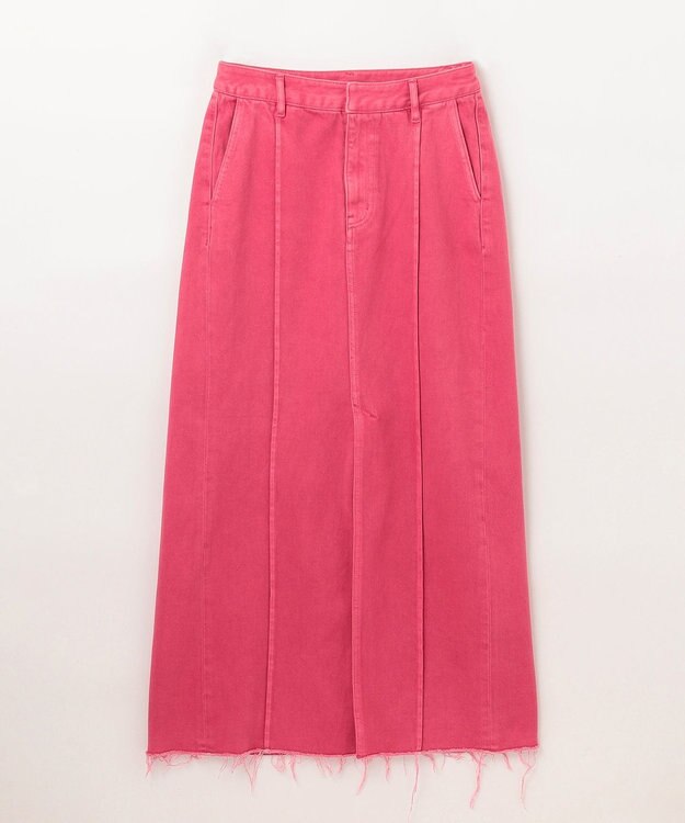 GRACE CONTINENTAL デニムタイトロングスカート ローズ