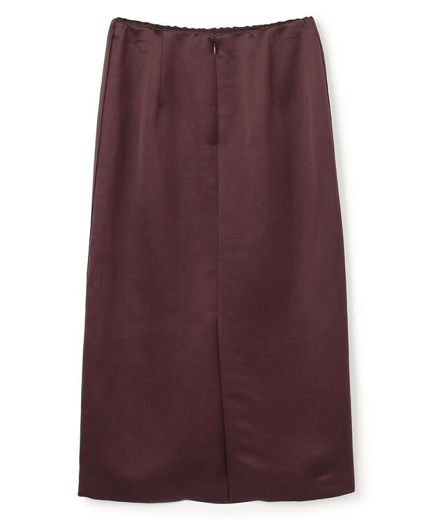 BEIGE， CASSITER / リネンブレンド サテンスカート Bordeaux