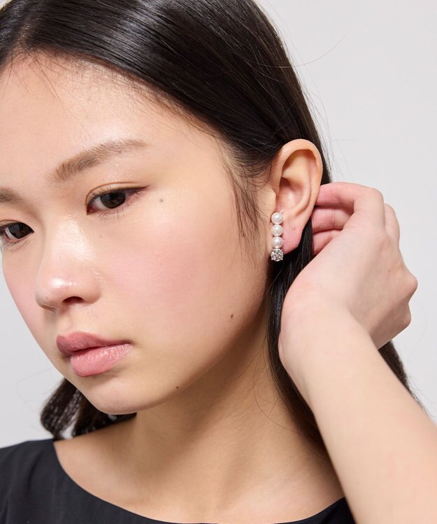 TOCCA TRILL PEARL EARRINGS イヤリング シルバー系
