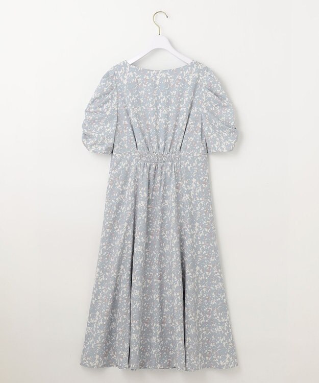 ANY SIS 【洗える】ファジープリント ワンピース ミント系