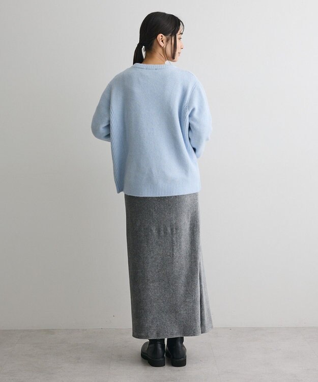 CRAFT STANDARD BOUTIQUE 起毛クルーネックニットプルオーバー Light Blue